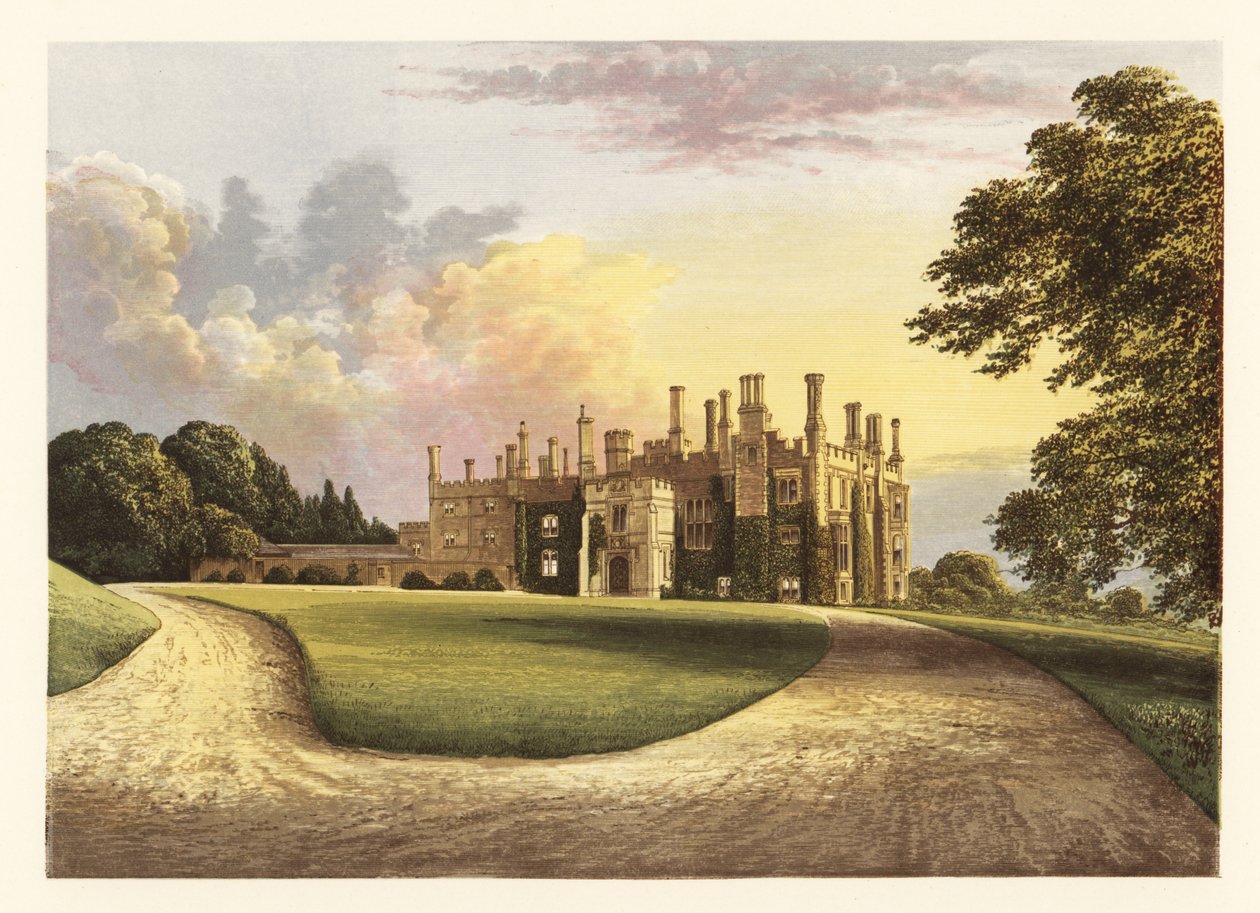Eggesford House, Devon, England, 1880 (engraving) by Alexander Francis (after) Lydon