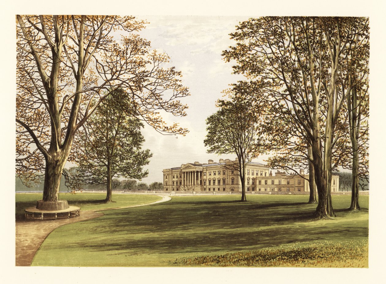 Hamilton Palace, Lanarkshire, Scotland, 1880 (engraving) by Alexander Francis (after) Lydon