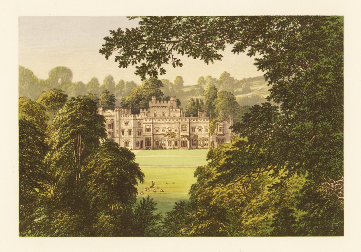 Hampton Court Castle, Herefordshire, England by Alexander Francis (after) Lydon