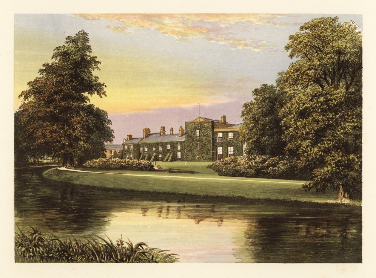 Netherhall, Cumberland, England (engraving) by Alexander Francis (after) Lydon