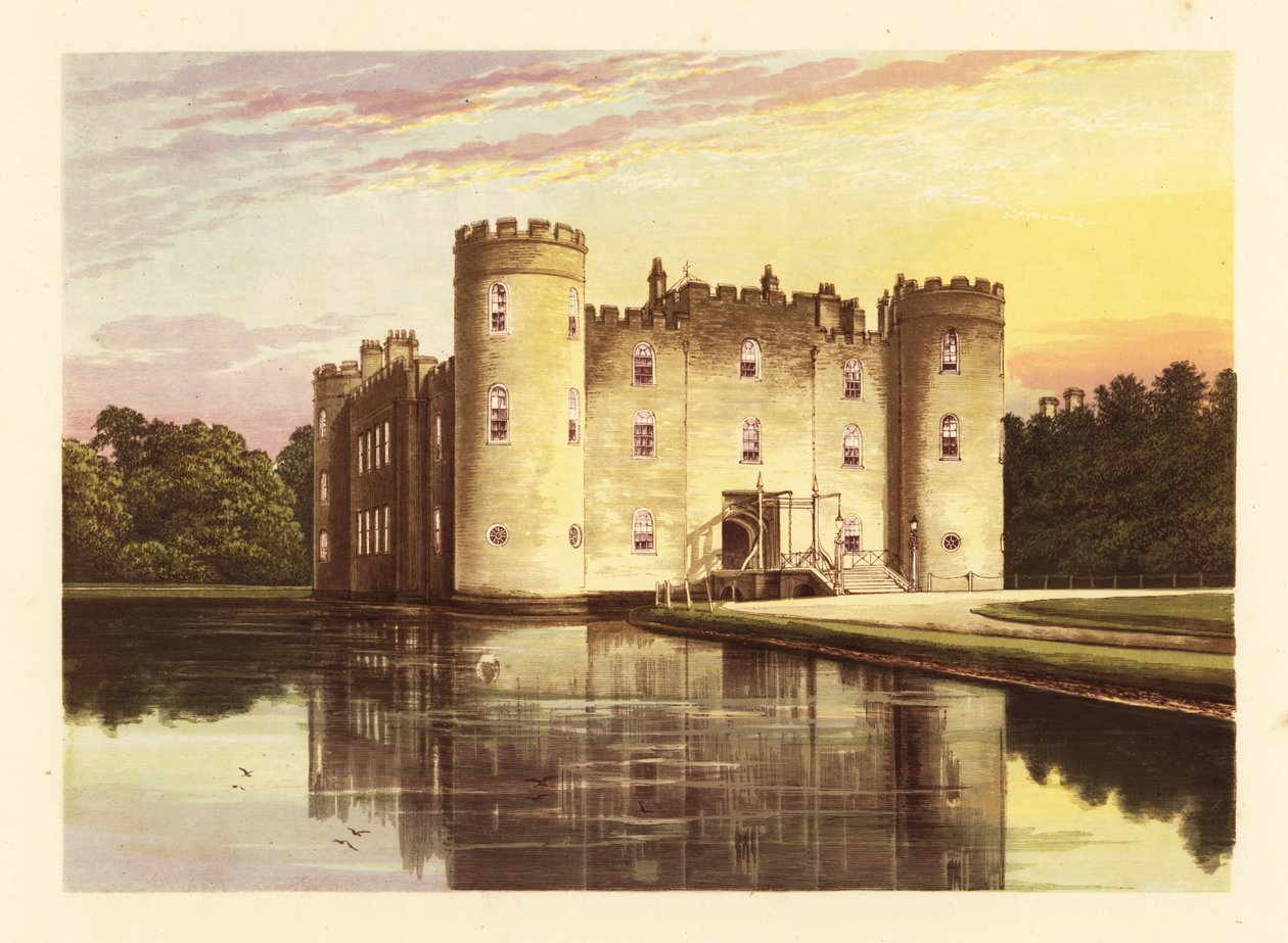 Shirburn Castle, Oxfordshire, England, 1880 (engraving) by Alexander Francis (after) Lydon