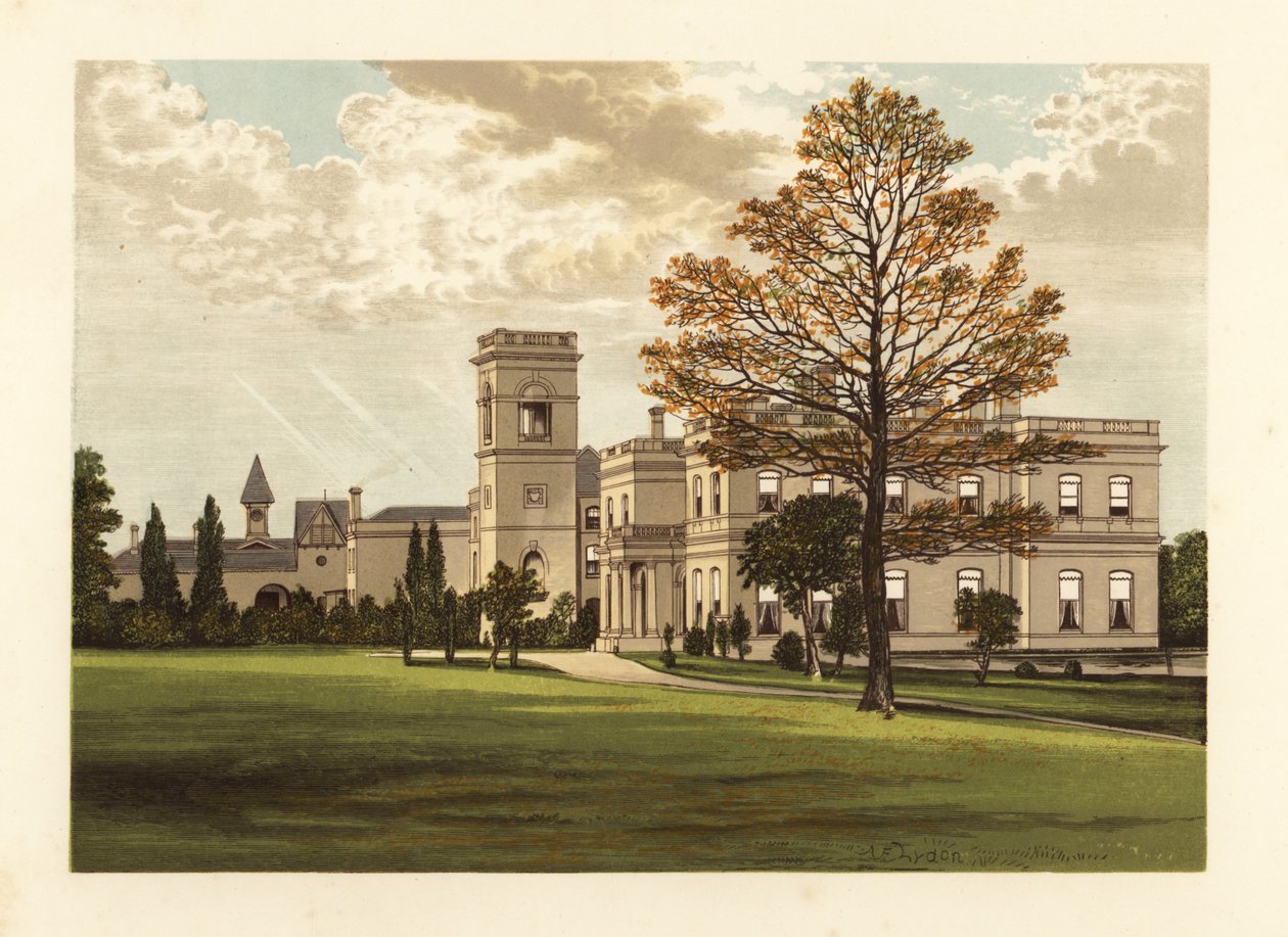 Stowlangtoft Hall, Suffolk, England by Alexander Francis (after) Lydon