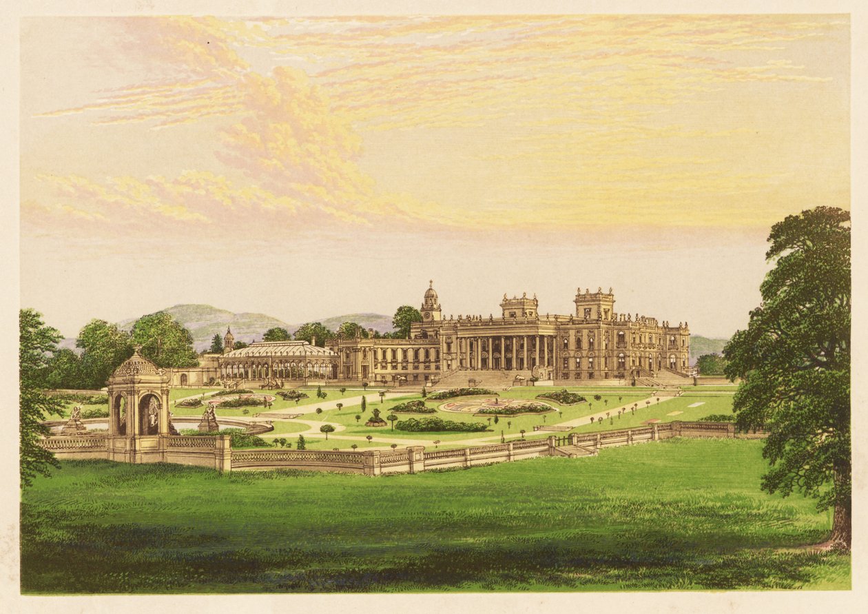 Witley Court, Worcestershire, England. 1880 by Alexander Francis (after) Lydon
