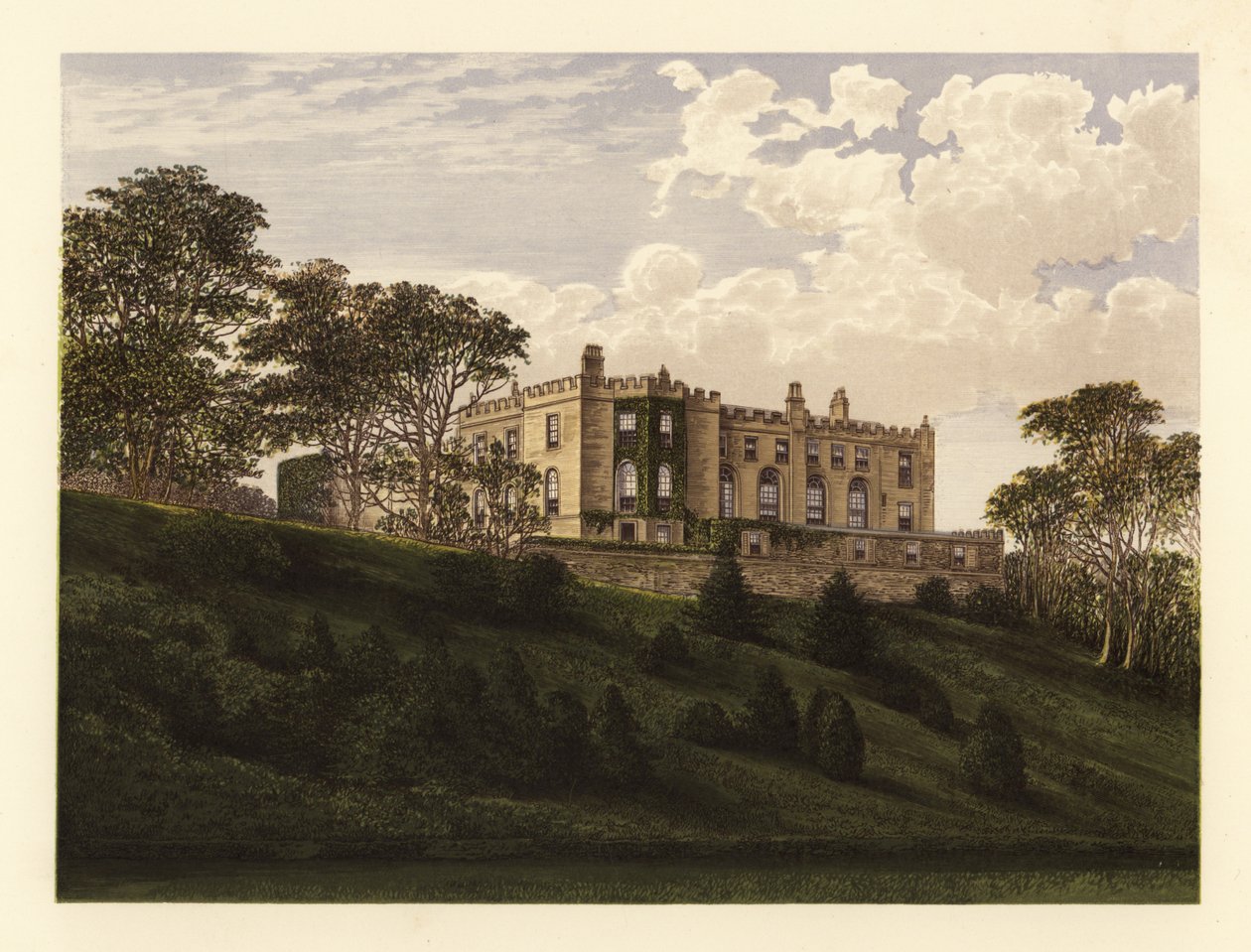 Workington Hall, Cumberland, England by Alexander Francis (after) Lydon