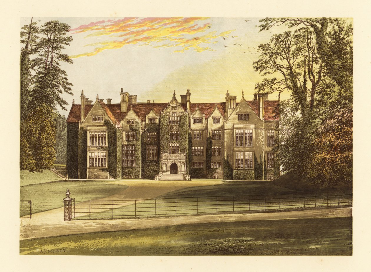 Wroxton Abbey, Oxfordshire, England by Alexander Francis (after) Lydon