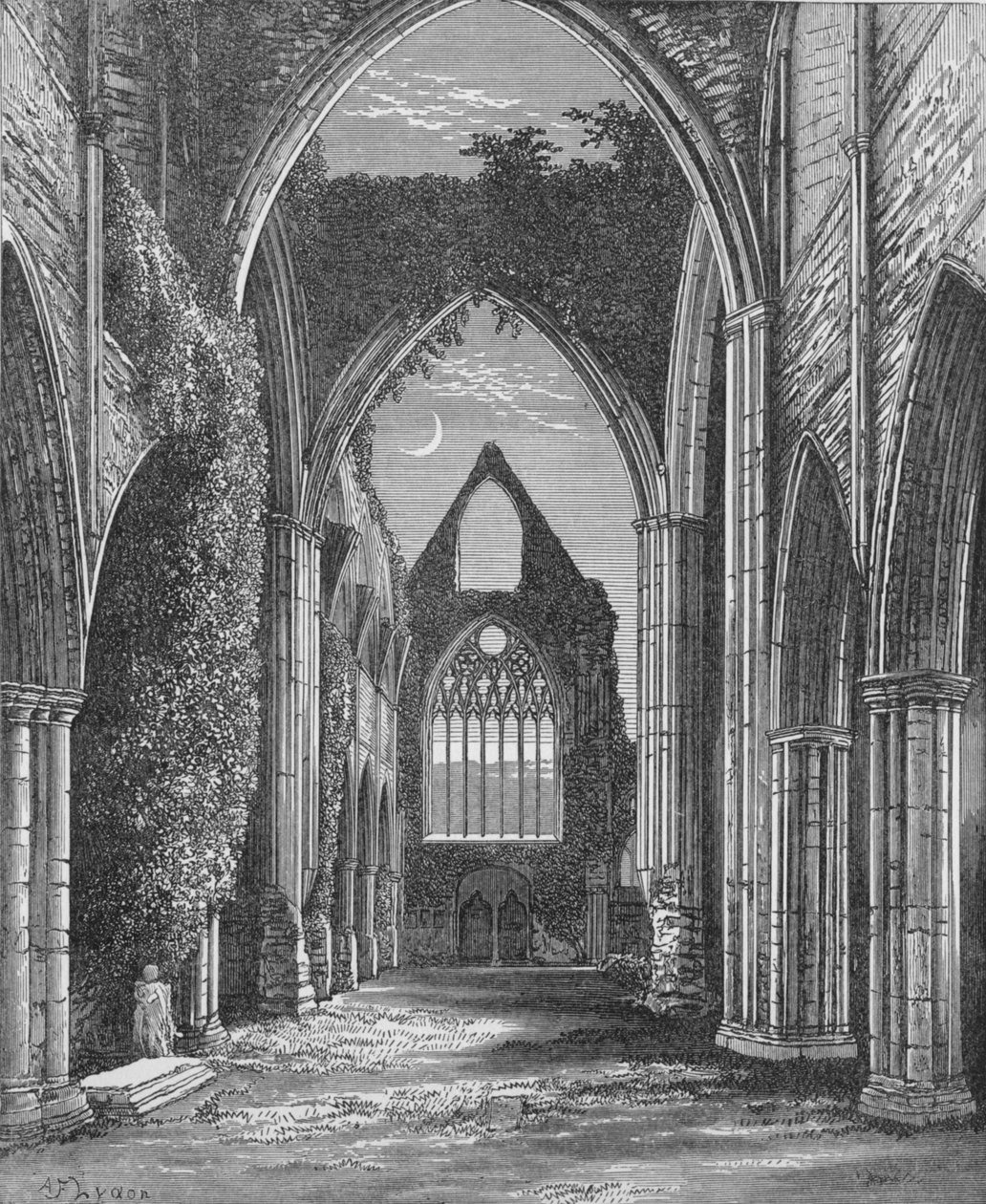 Choir, Looking West, Tintern Abbey by Alexander Francis Lydon