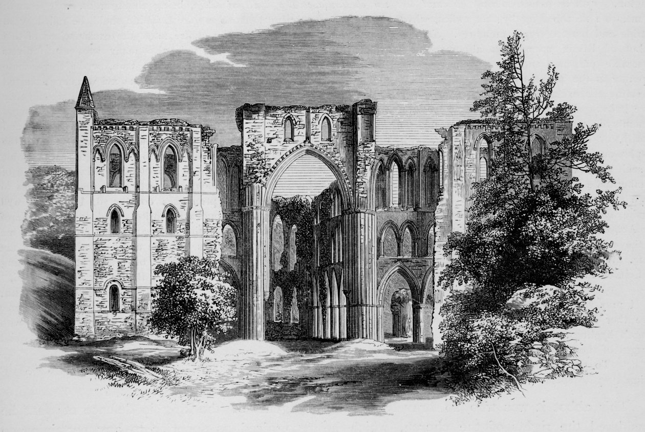 Choir, from North, Rievaulx Abbey by Alexander Francis Lydon