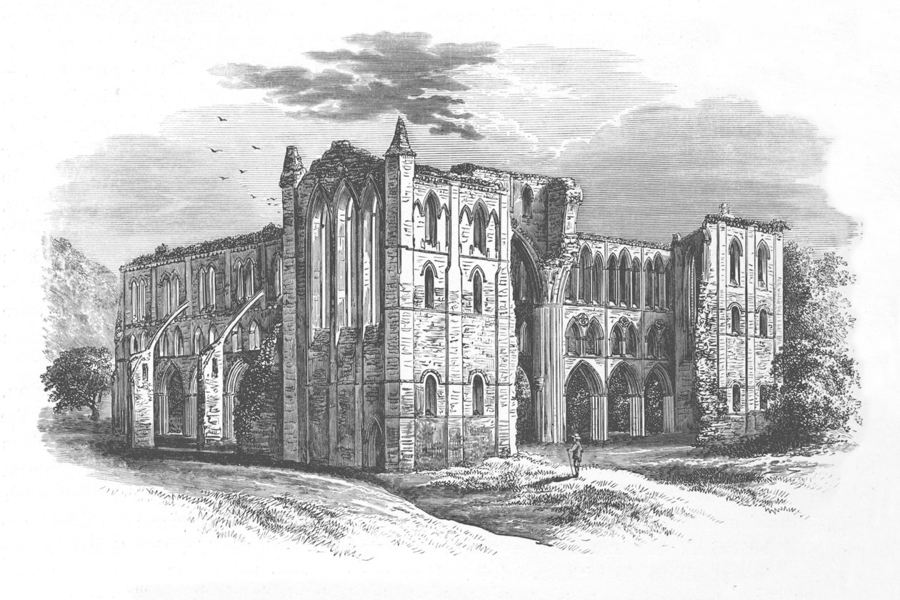 From the North, Rievaulx Abbey by Alexander Francis Lydon