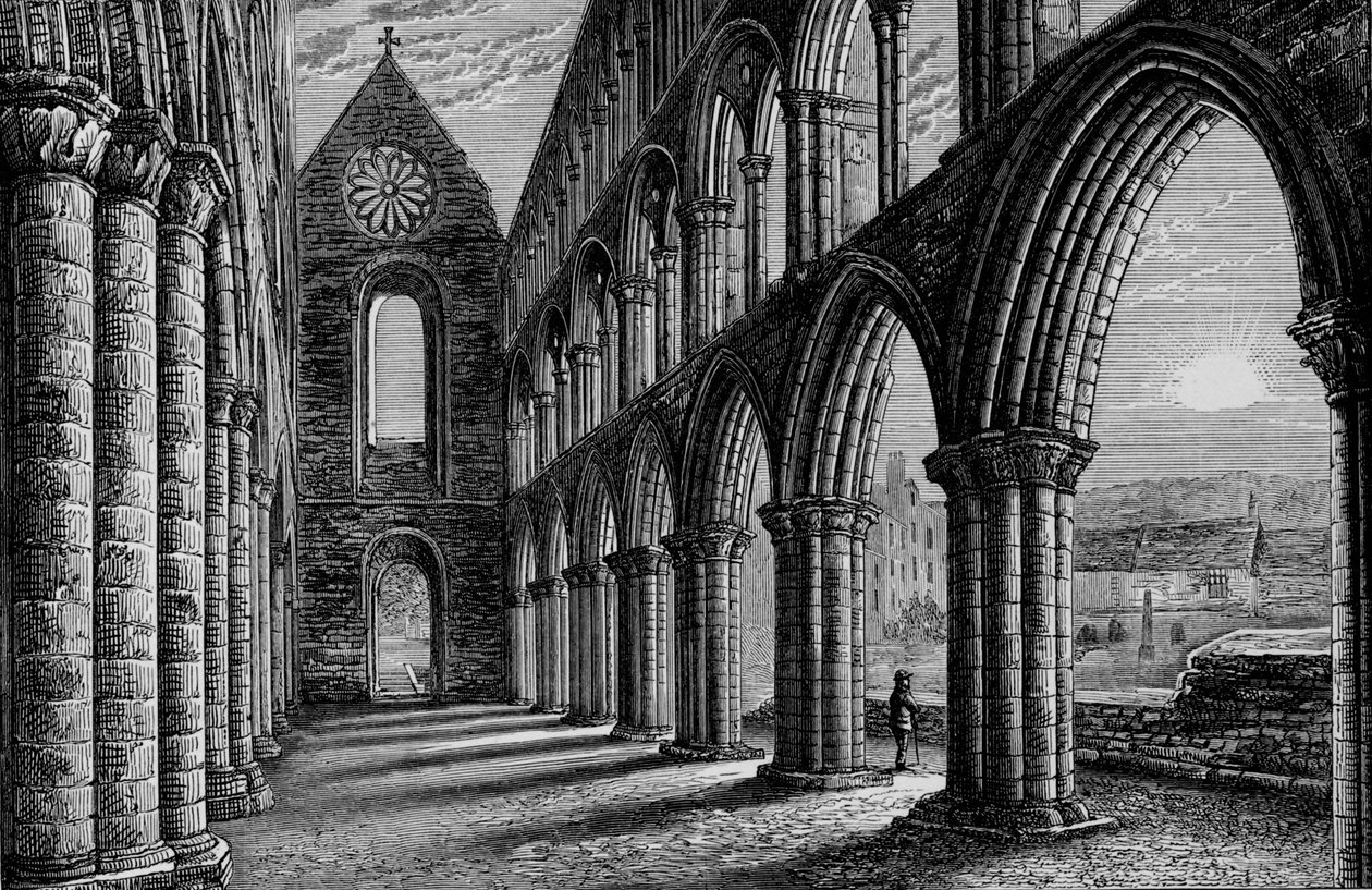 Nave Looking West, Jedburgh Abbey by Alexander Francis Lydon