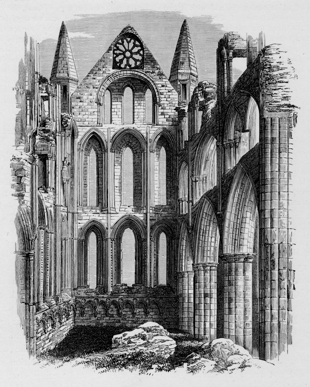North Transept, Whitby Abbey by Alexander Francis Lydon