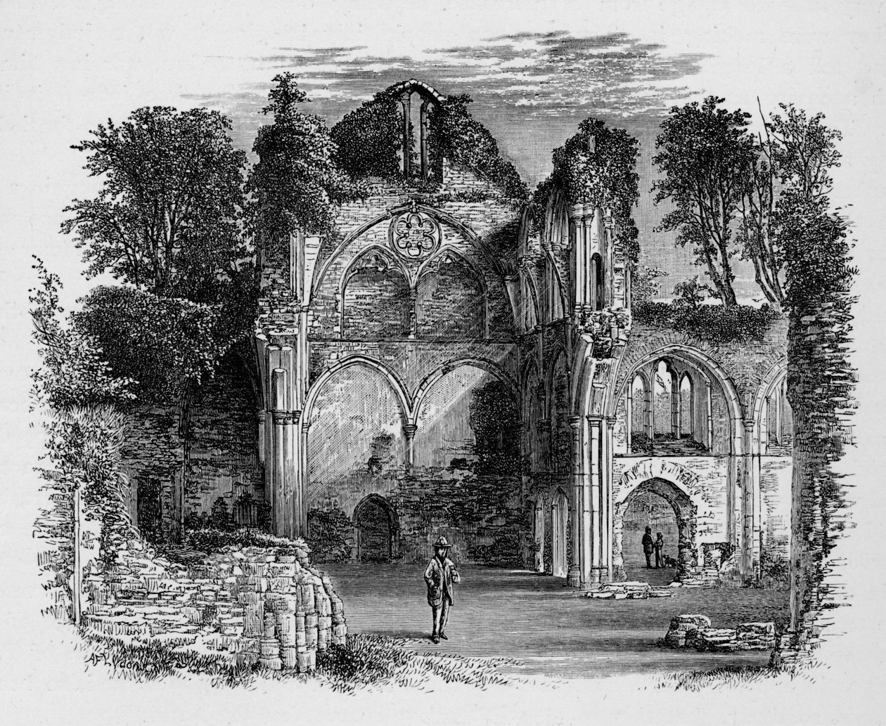 South Transept, Netley Abbey, c1880 by Alexander Francis Lydon
