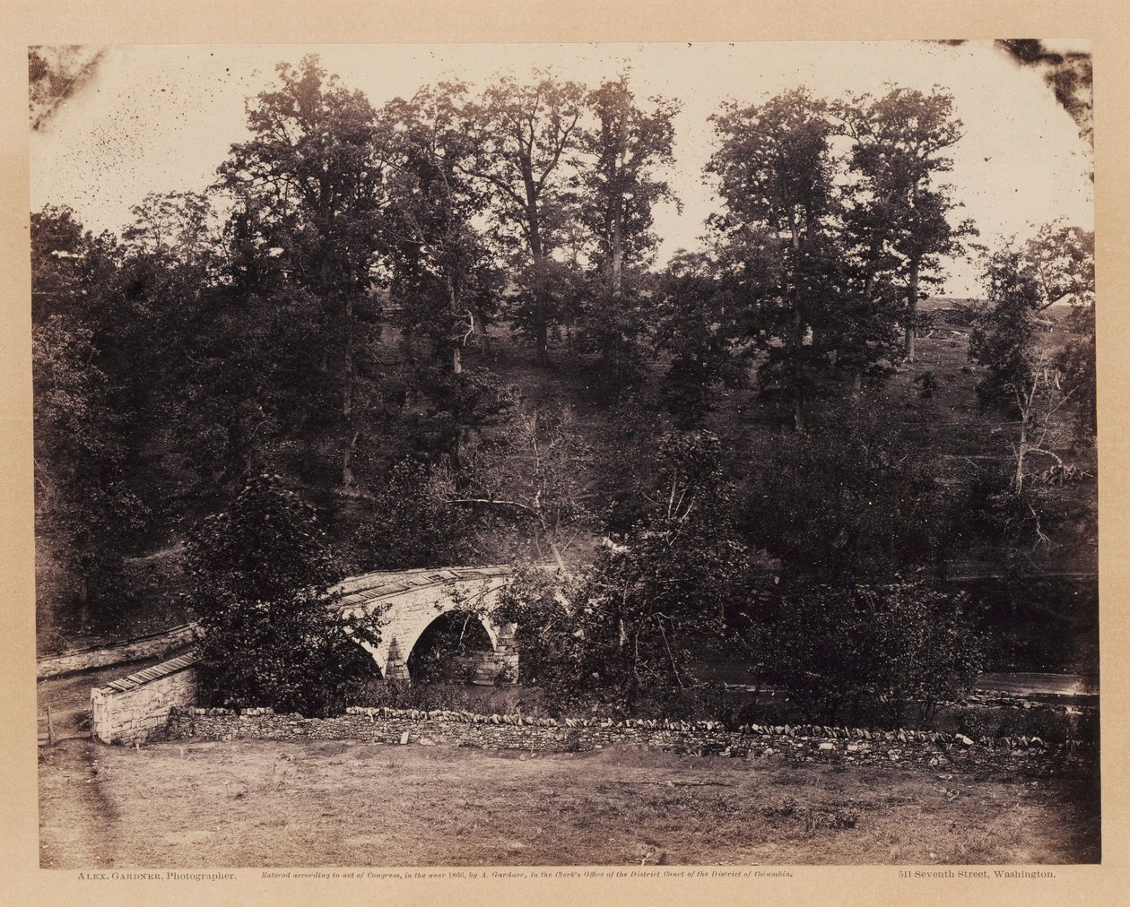 Burnside Bridge, Across Antietam Creek, Maryland, from Gardner