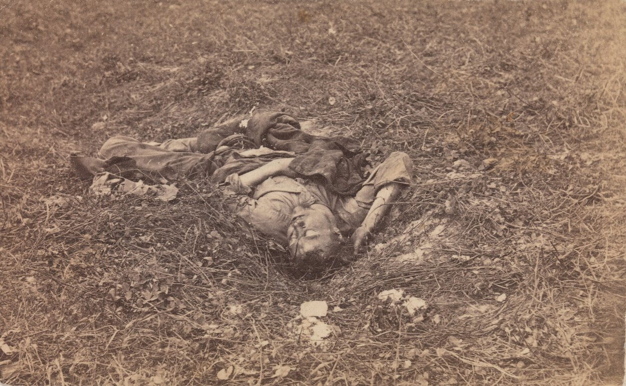 Confederate Soldier on the Battlefield at Antietam, September 1862 by Alexander Gardner