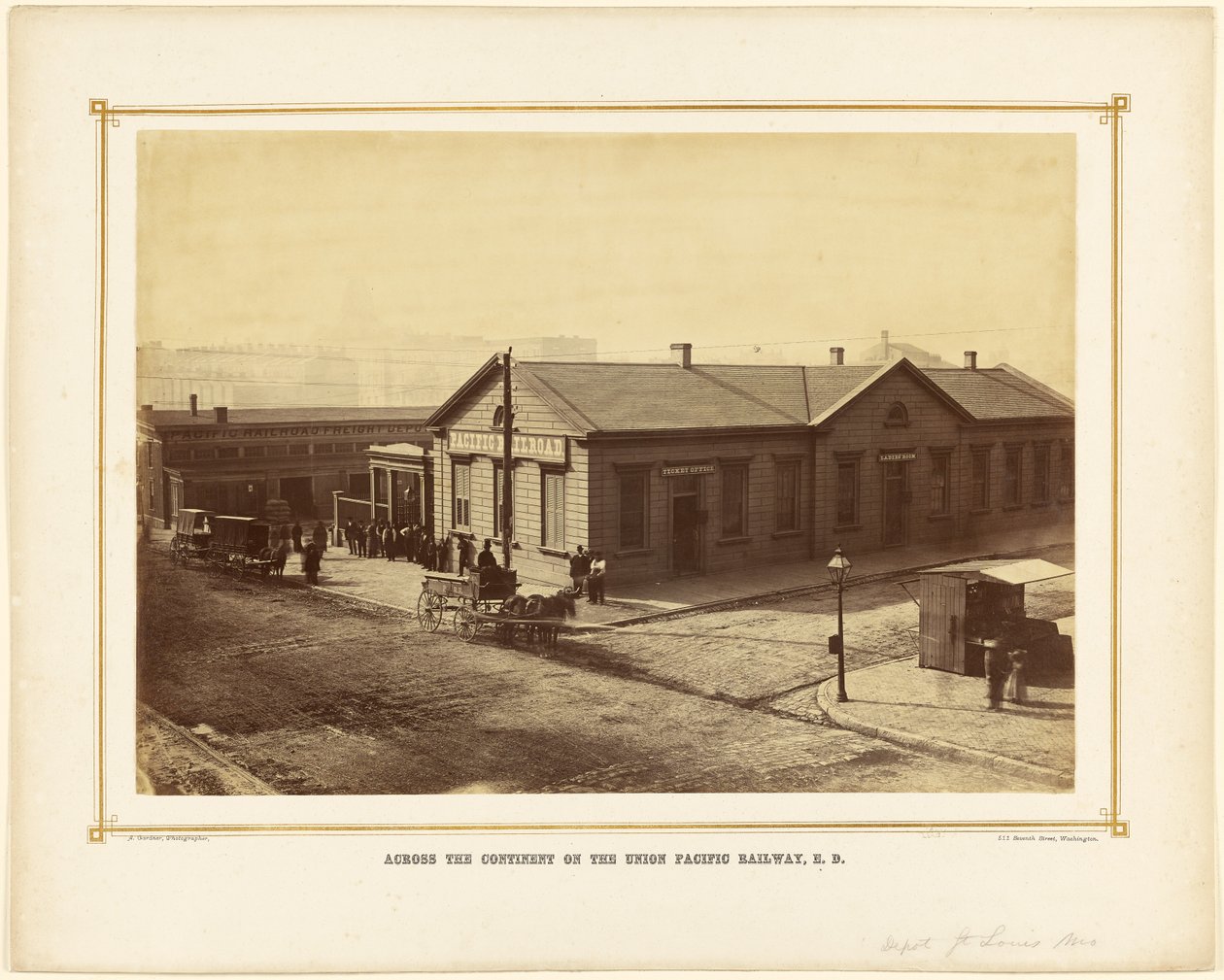 Depot St. Louis, Missouri by Alexander Gardner