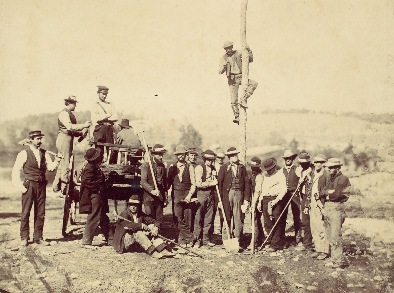 Military Telegraphic Corps, Army of the Potomac, Berlin, October 1862 by Alexander Gardner