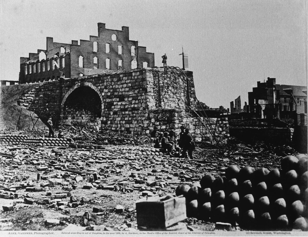 Ruins of an Arsenal, Richmond, Virginia, April 1863 by Alexander Gardner