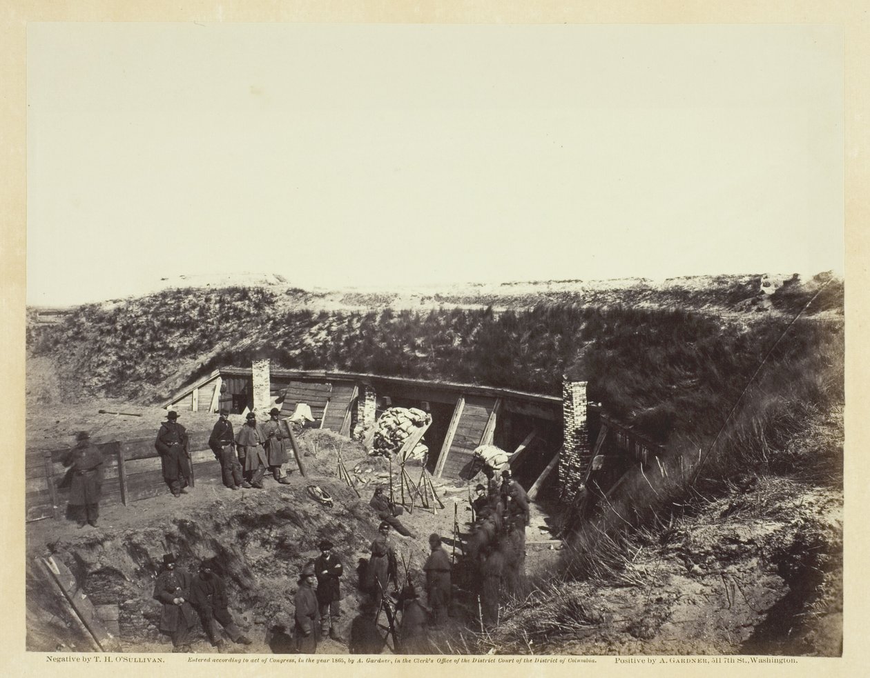 The Pulpit, Fort Fisher, North Carolina, January 1865 by Alexander Gardner