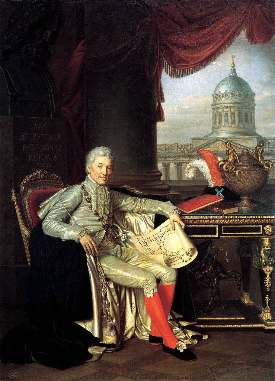 Court Councillor Prince Alexander Sergeevich Stroganov, 1782-1843, 1814 by Alexander Grigoryevich Varnek