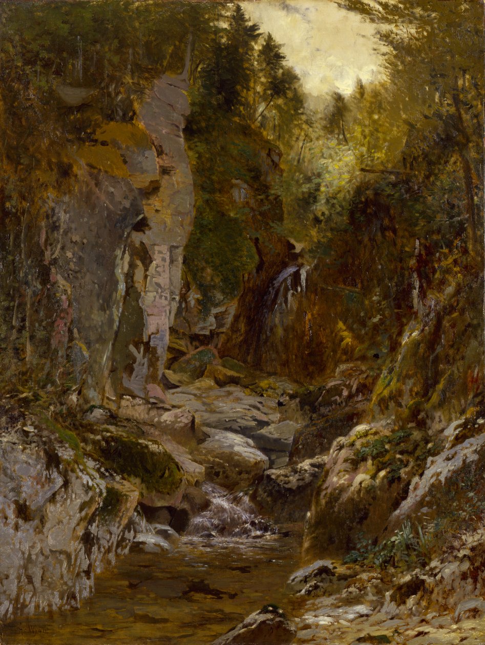 The Flume, Opalescent River, Adirondacks by Alexander Helwig Wyant