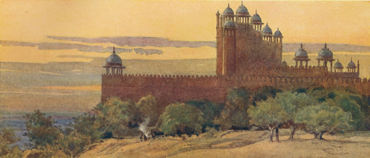 The Mosque and Gate of Victory, Fatehpur Sikri, c. 1880-1905 by Alexander Henry Hallam Murray
