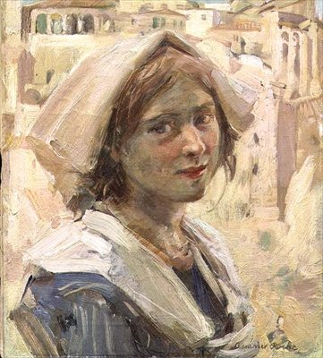 Italian Peasant Girl by Alexander Ignatius Roche