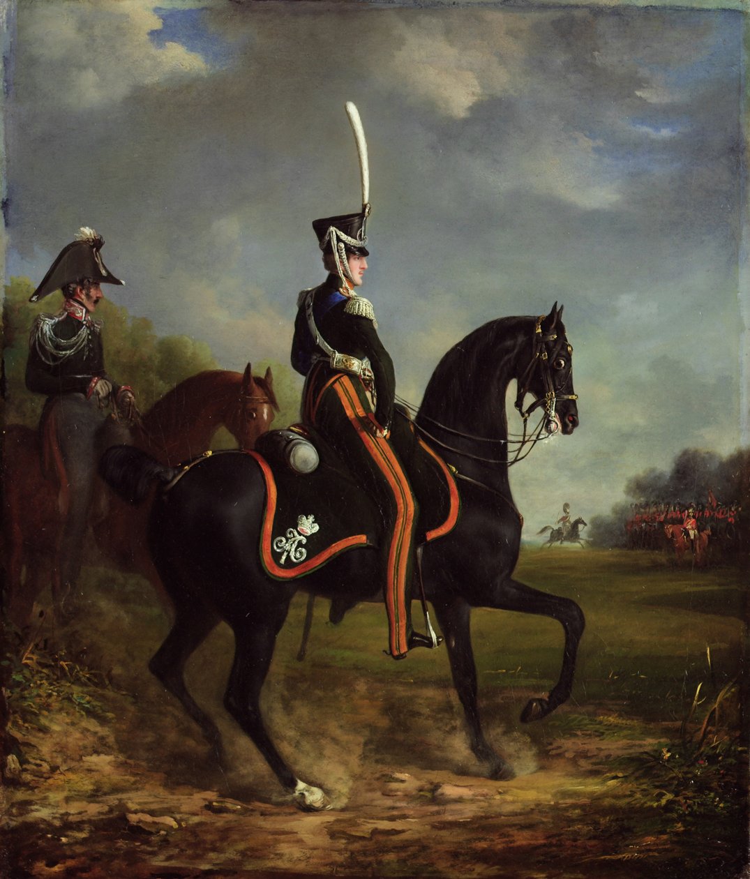Tsar Nicholas I of Russia, When Grand Duke, Riding in Hyde Park by Alexander Ivanovich Sauerweid