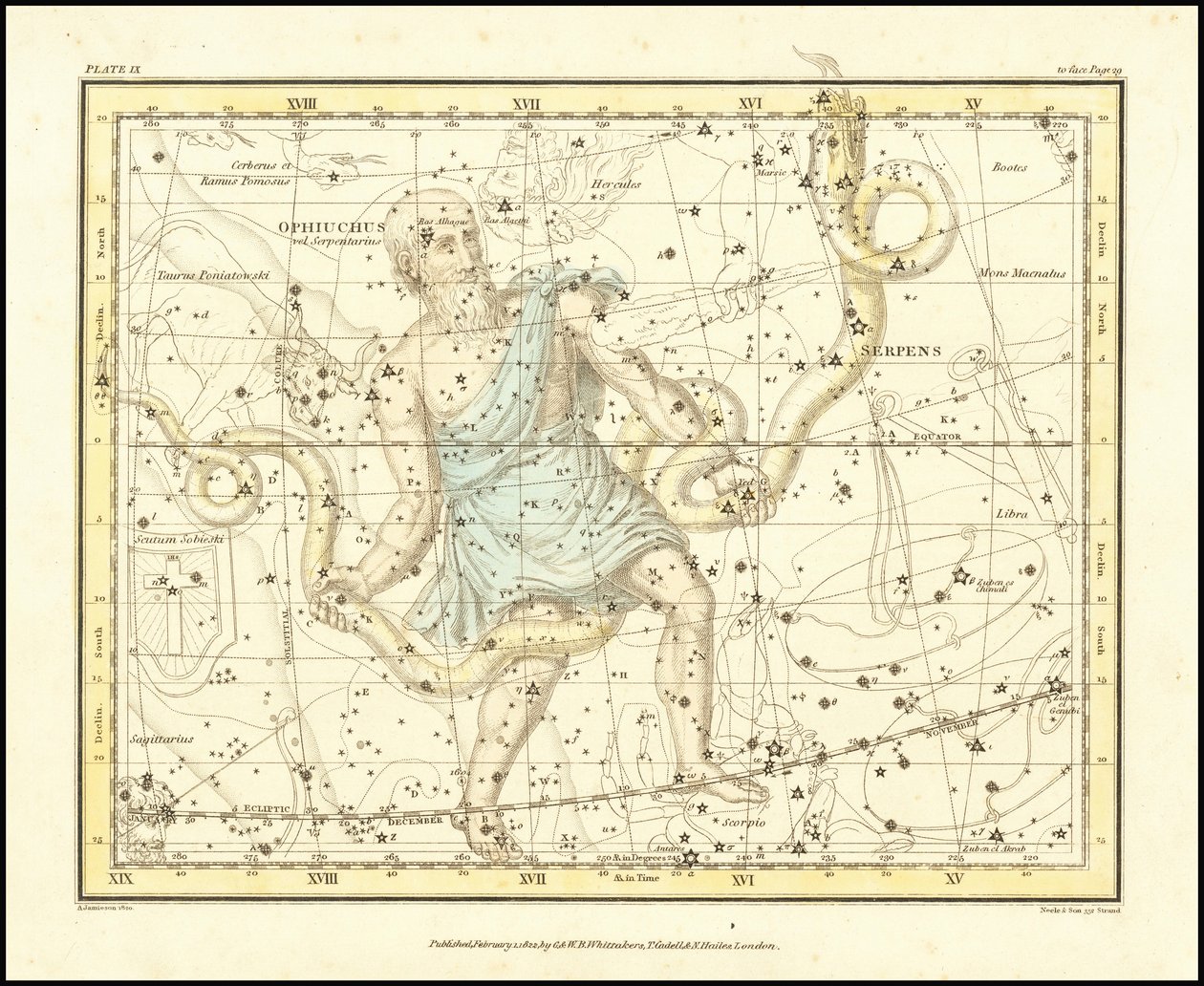 1822 - Ophiuchus and Serpent by Alexander Jamieson