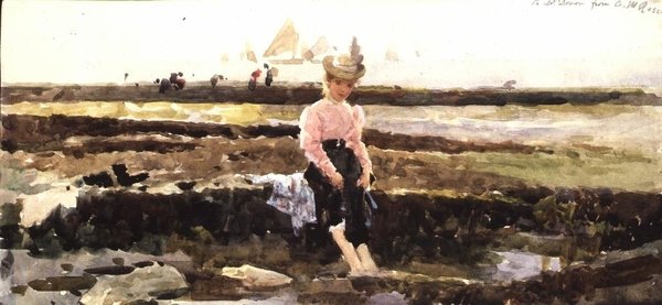 Young Girl Paddling by Alexander M. Rossi