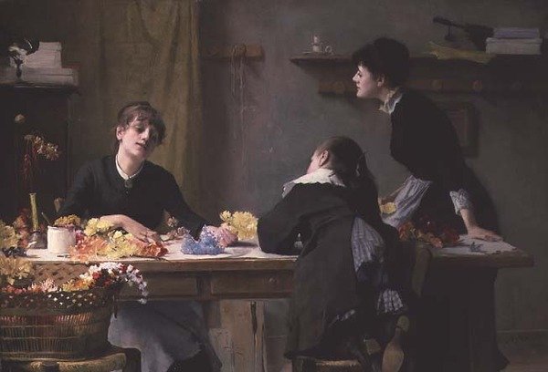 Artificial Flower Workers by Alexander Mann