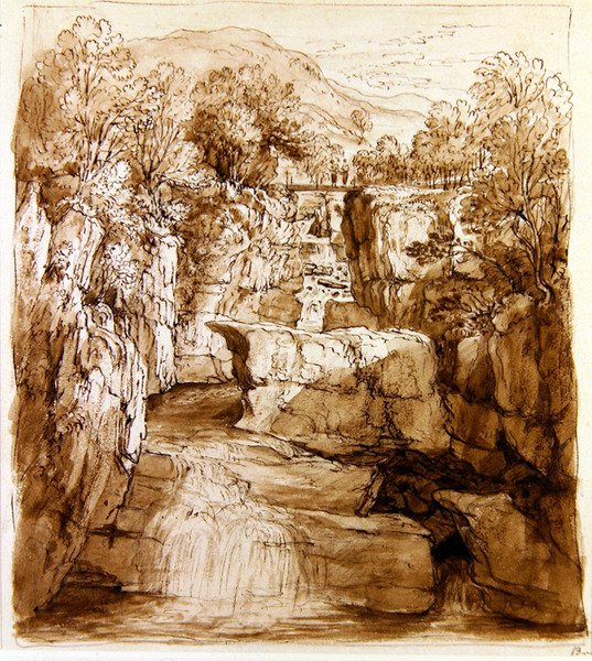 The Bracklinn Falls, Perthshire by Alexander Nasmyth