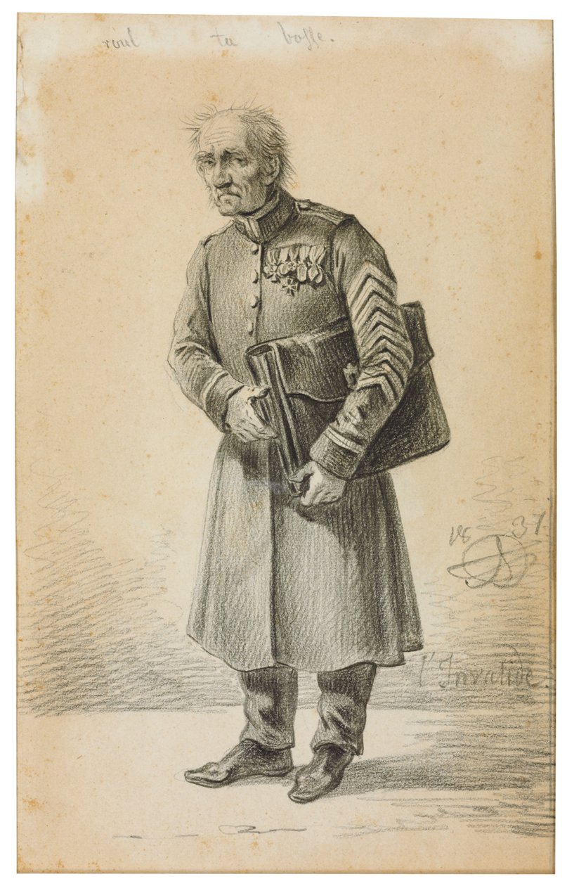 A Veteran of the Imperial Russian Army, 1837 by Alexander Orlowski