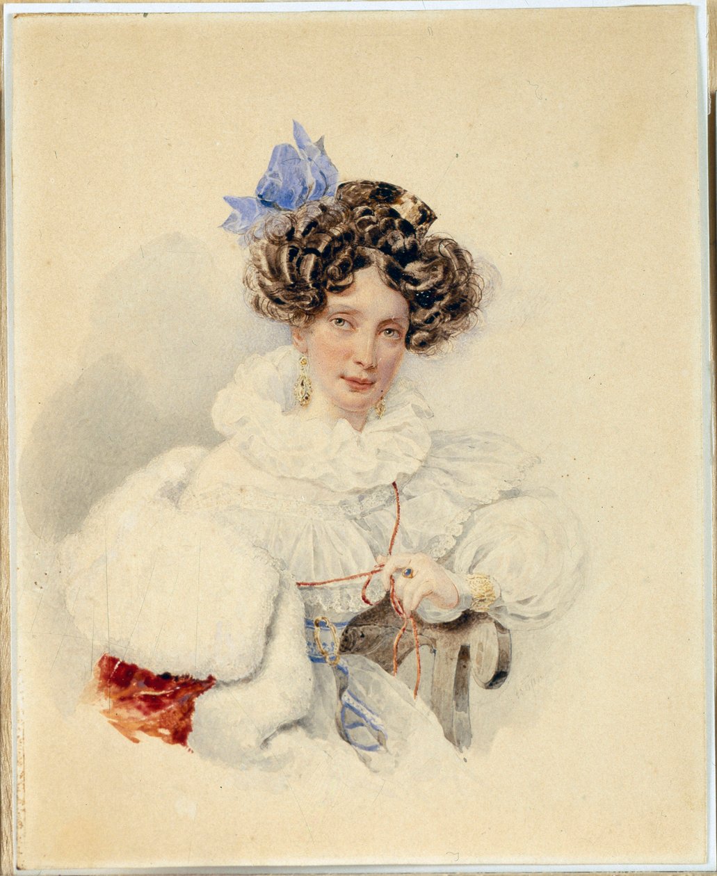 Portrait of Yekaterina Pavlovna Bakunina by Alexander Pavlovich Briullov