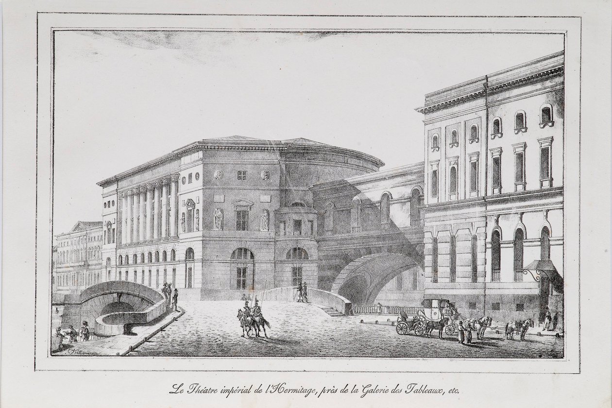 The Hermitage Theatre in Saint Petersburg (Series Views of Saint Petersburg) by Alexander Pluchart