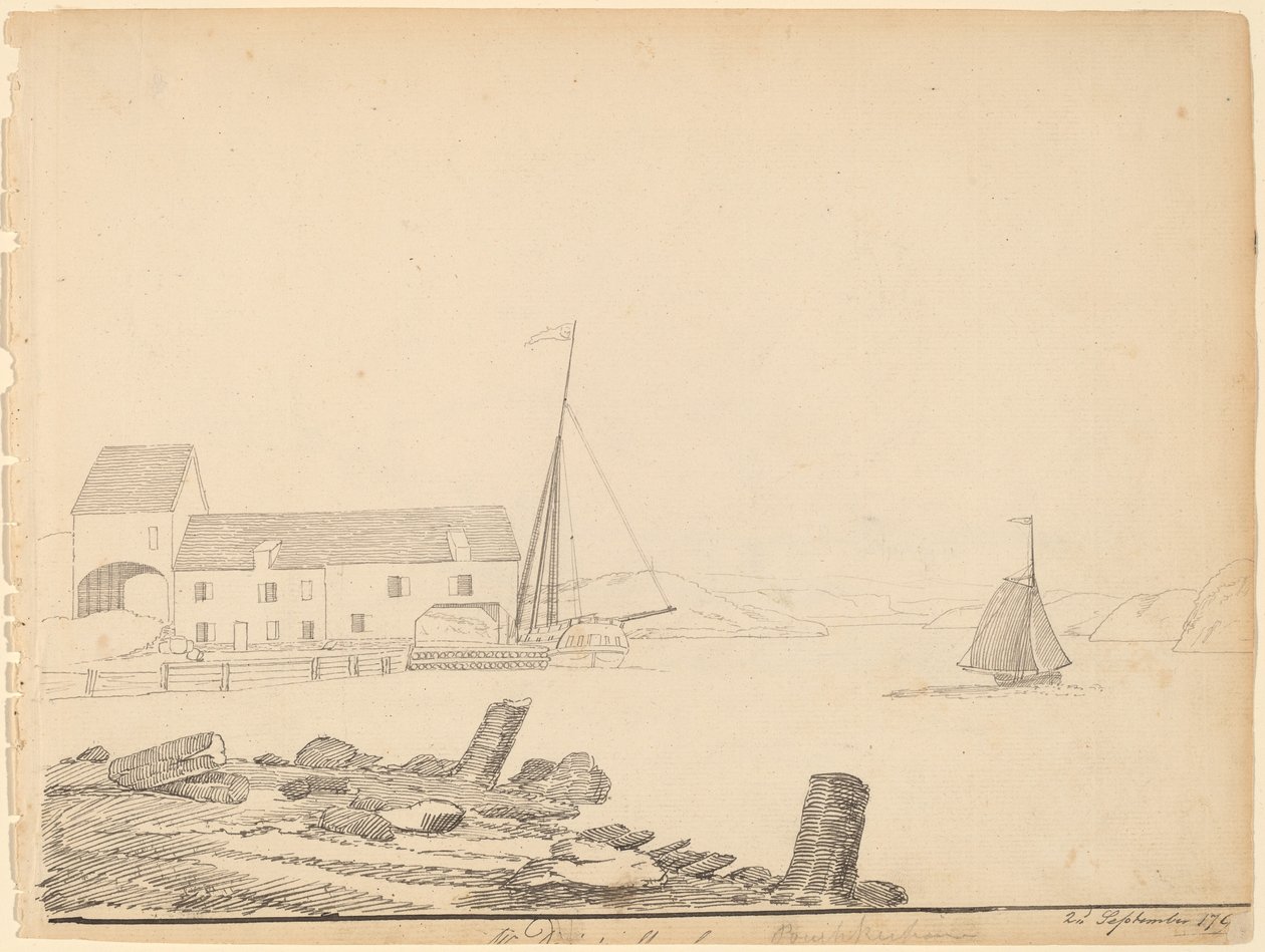 Hudson River Landing by Alexander Robertson