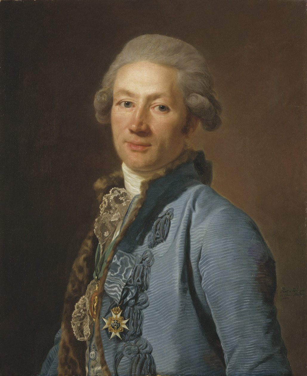 Christoffer Bogislaus Zibet, Court Chancellor and Baron, 1784 by Alexander Roslin