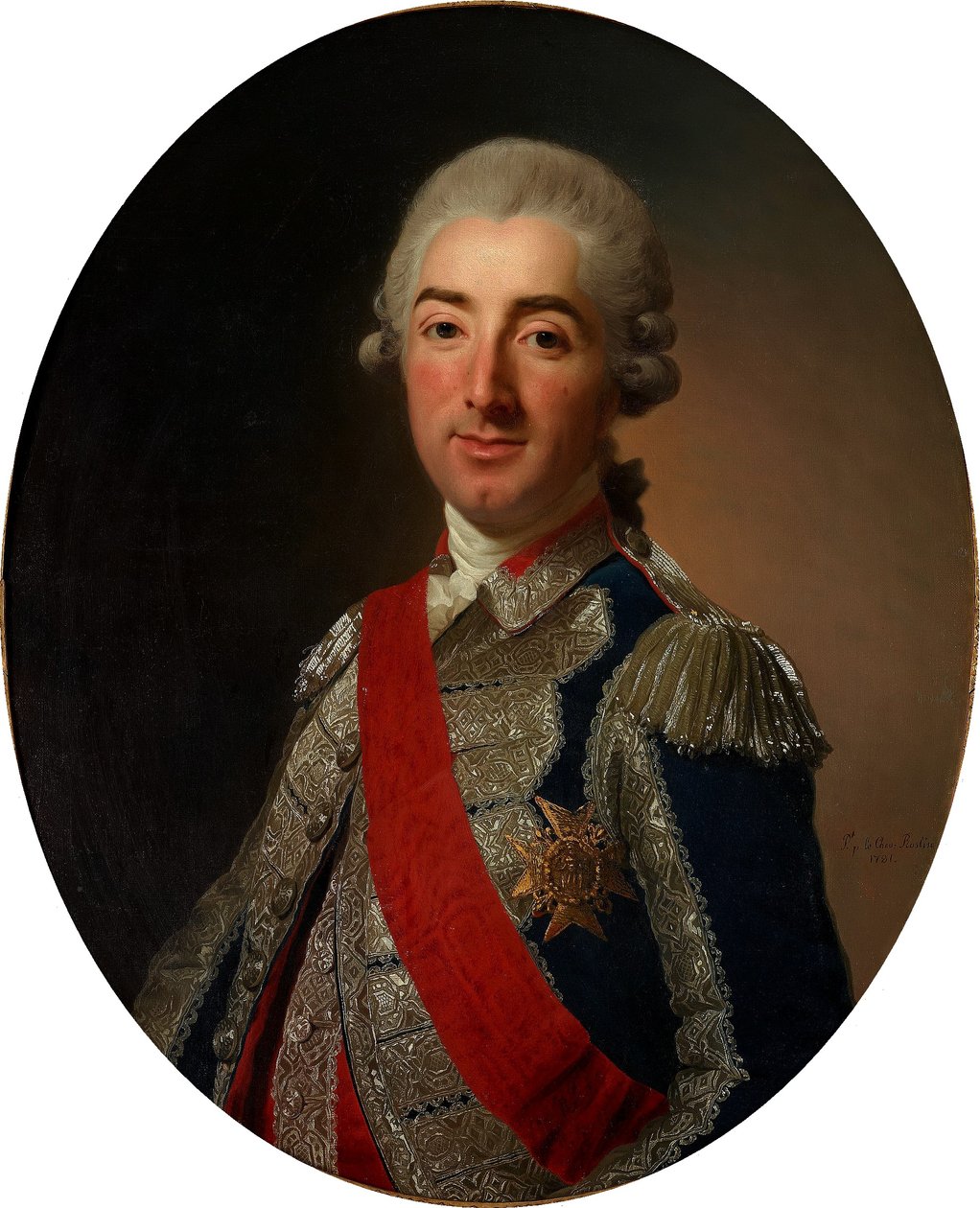 Cosme de Beaupoil, Marquis de St Aulaire (1741-1822) by Alexander Roslin