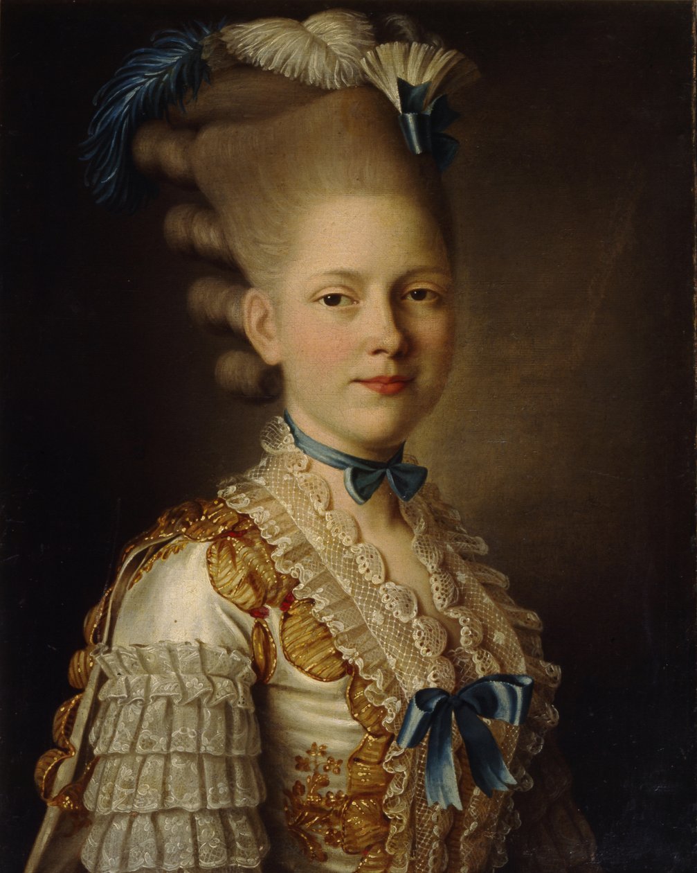 Portrait of Countess Kh. Obolenskaya by Alexander Roslin