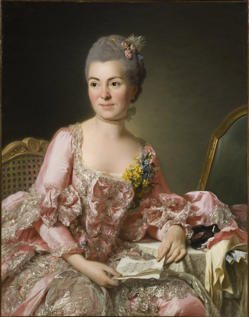 Portrait of Marie-Suzanne Giroust, Madame Roslin by Alexander Roslin