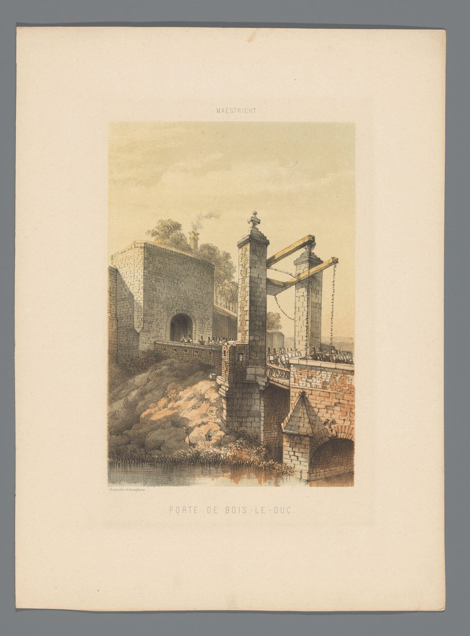Boschpoort in Maastricht, from the series Monuments of Maestricht by Alexander Schaepkens