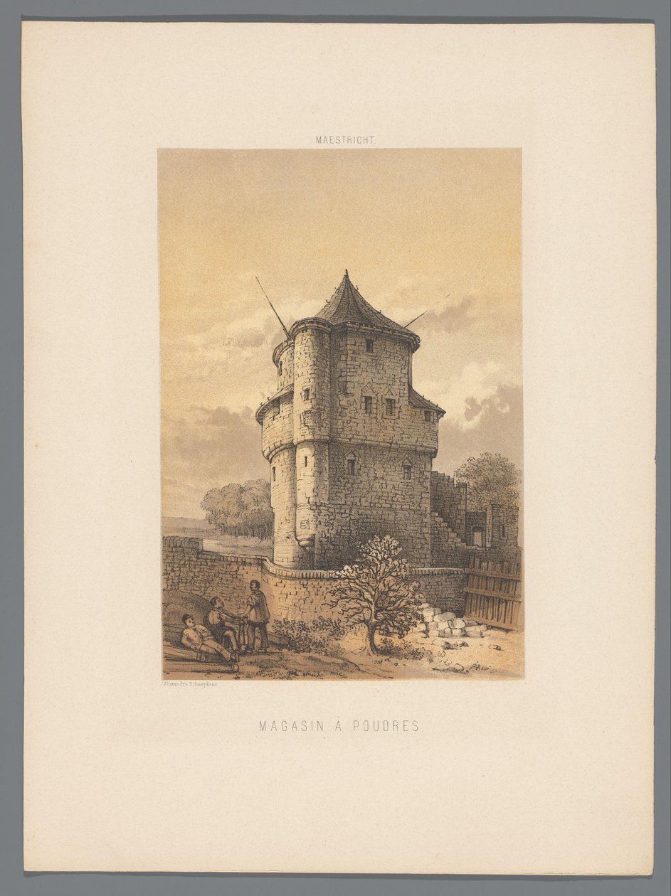Wycker Powder Tower in Maastricht (Monuments of Maastricht) by Alexander Schaepkens