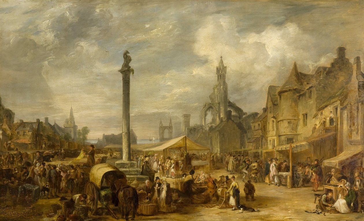 A Scotch Fair, c.1834 by Alexander Snr Fraser