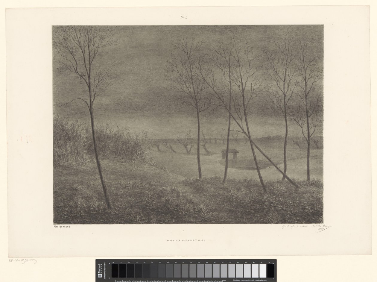 Landscape at Night by Alexander Ver Huell (signed by artist)