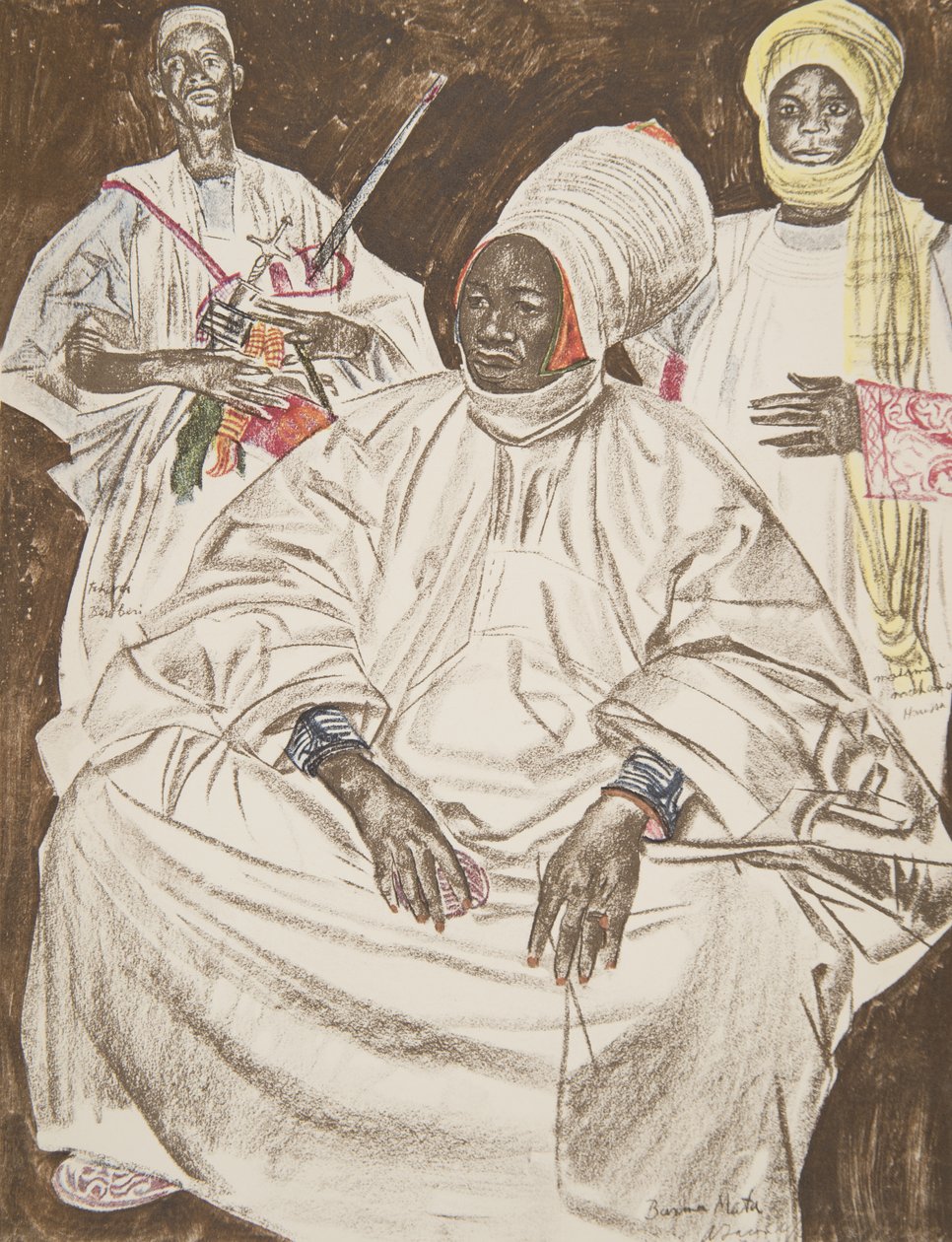 Barma Mata, Sultan of Zinder, from Dessins et Peintures d