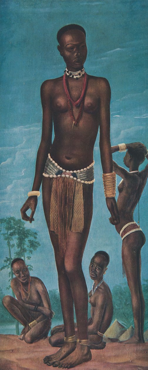 Daboa, young Sara girl (Fort Archambault), from Dessins et Peintures d