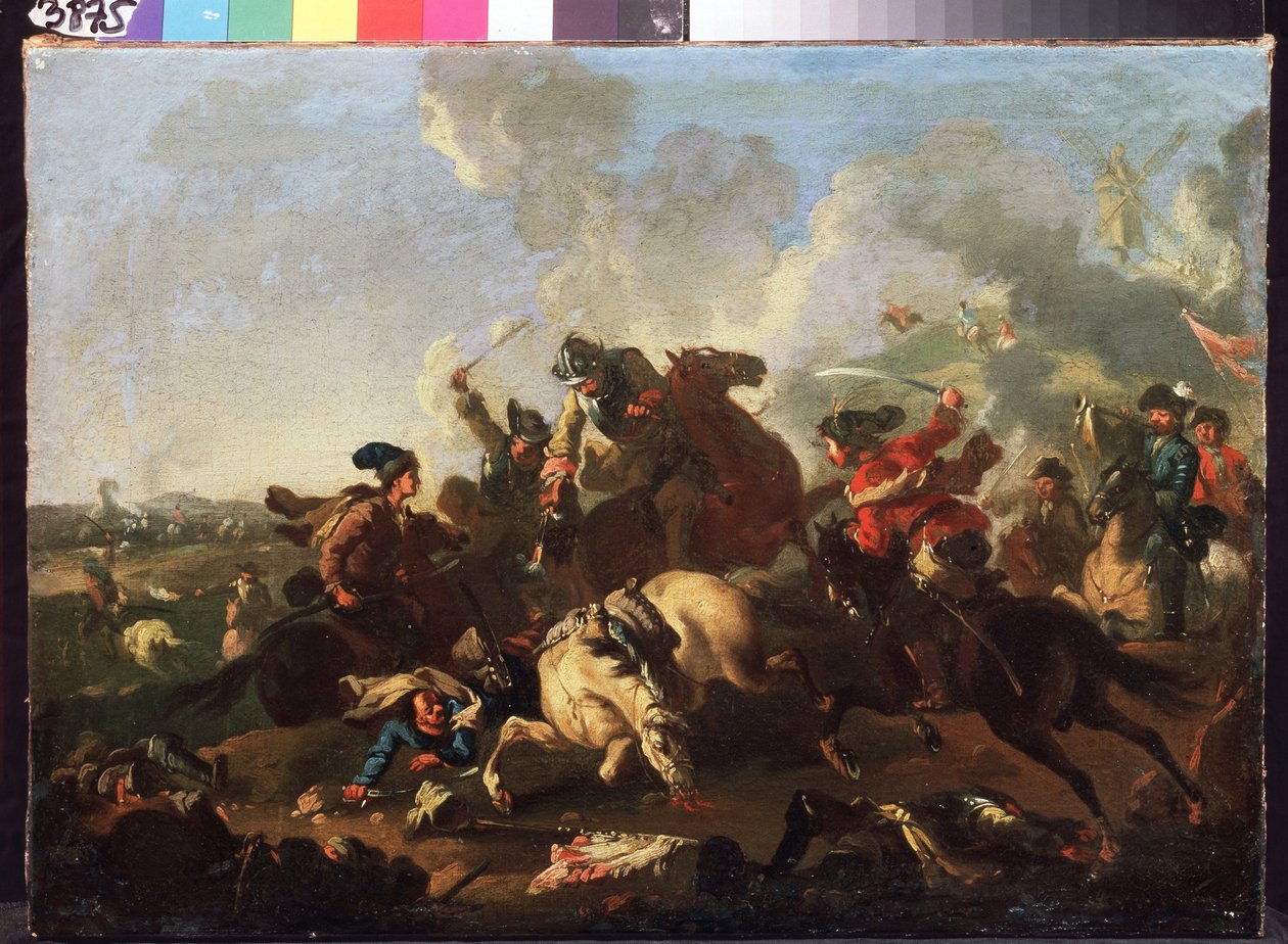 Scene from the Battle of Poltava by Alexander von Kotzebue
