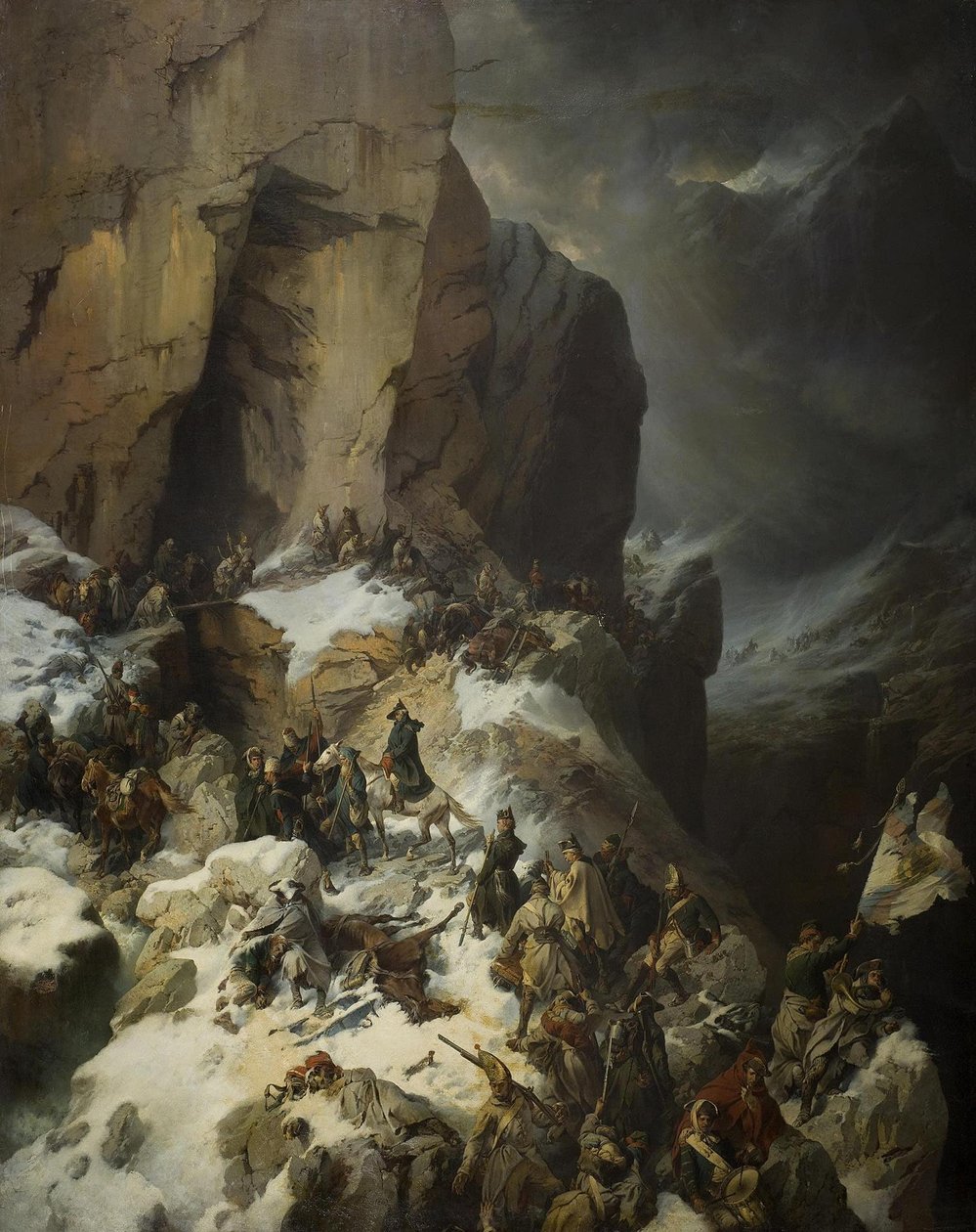Suvorov Crossing the Panix Pass by Alexander von Kotzebue