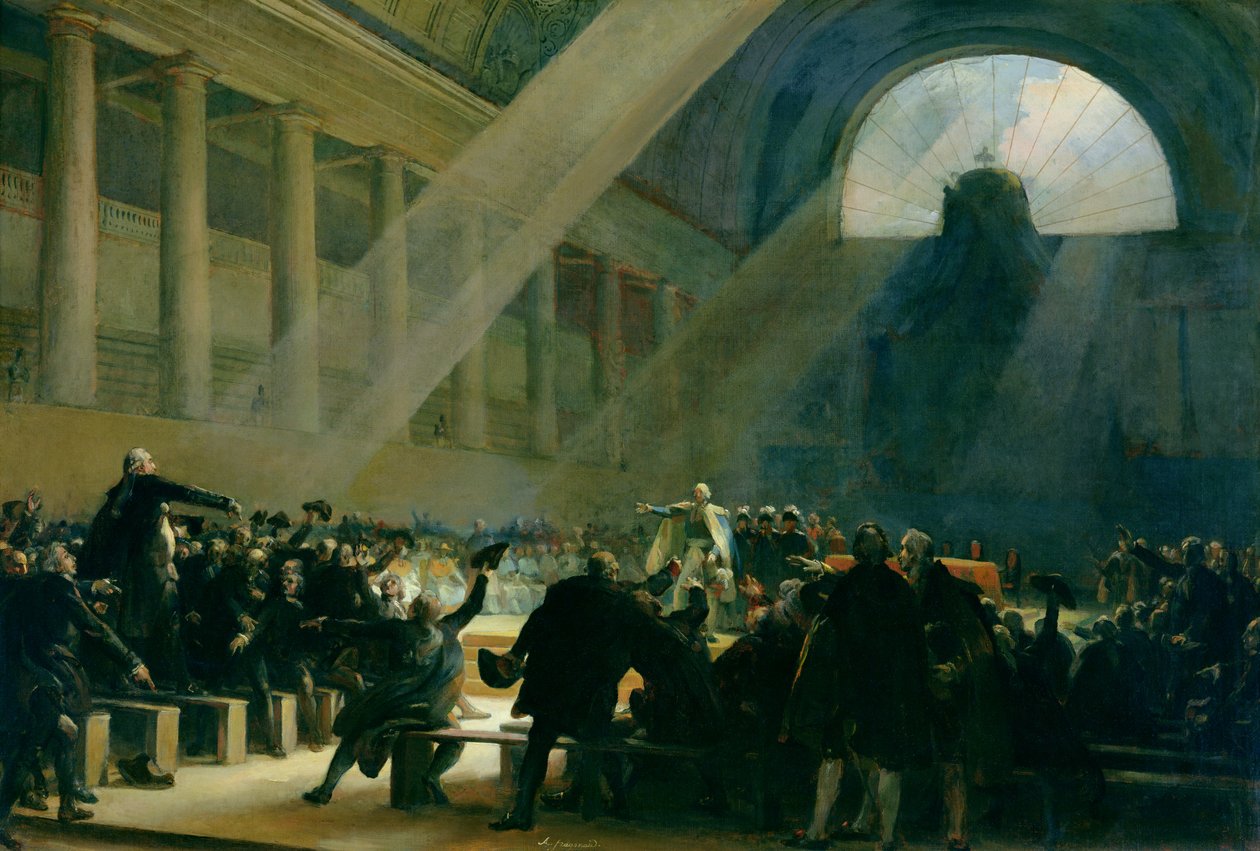 Mirabeau Answering Dreux-Breze, at a National Assembly Meeting, 23rd June 1789 by Alexandre Evariste Fragonard