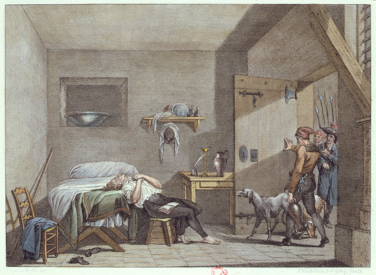 The Death of Condorcet in prison on 28th March, 1794 by Alexandre Evariste Fragonard