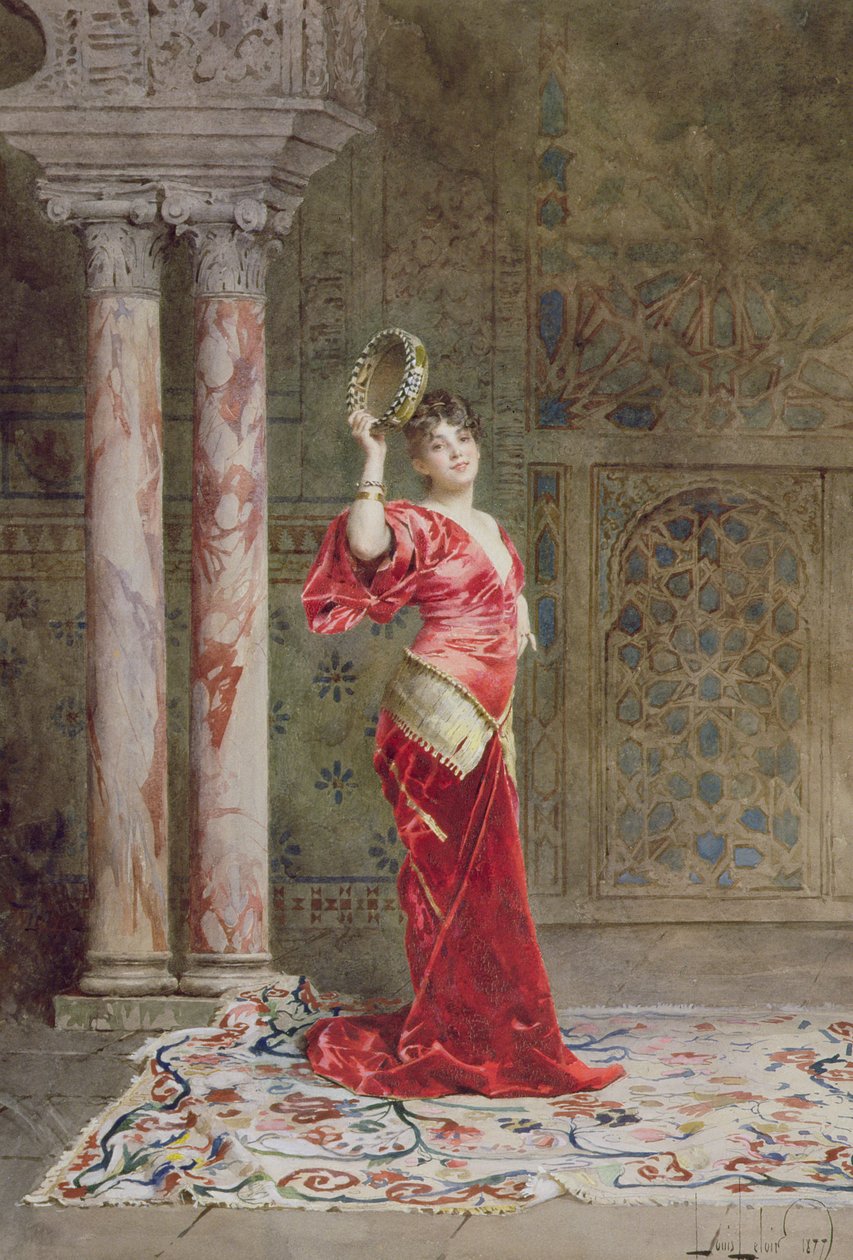 An Eastern Dancer, 1877 by Alexandre Louis Leloir