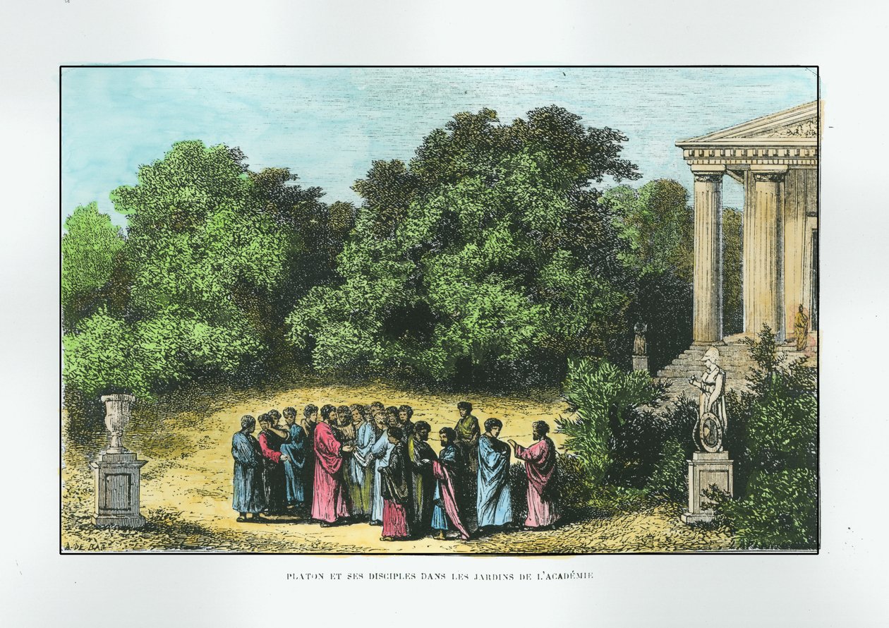 Plato and His Disciples in the Garden of the Academy, from 
